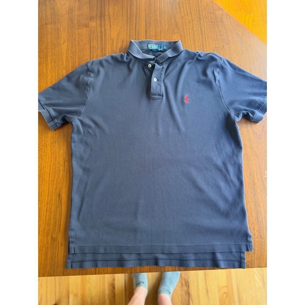 Vintage Polo by Ralph Lauren Navy Blue Short Sleeve Polo Shirt Men's Size L
